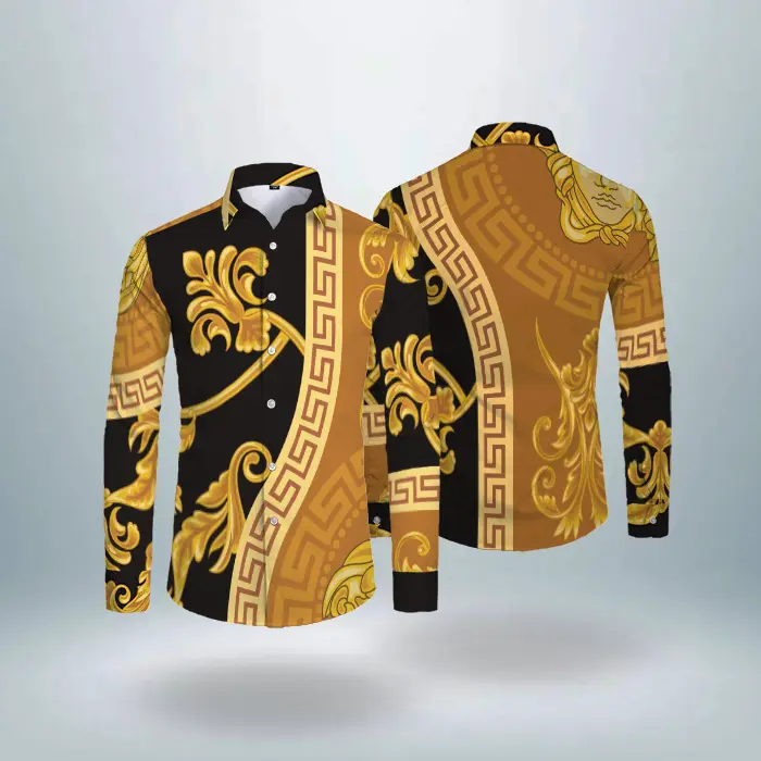 Luxury long sleeve shirt versace pattern hot gift - 665665